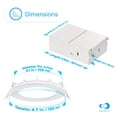 thumbnail image 2 of INFIBRITE 4 Inch 6000K Clear White 9W 750LM Thin LED Ceiling Light Kit, Dimmable, Wet Rated, 2 of 11