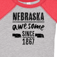 thumbnail image 3 of Inktastic Nebraska Awesome Since 1867 Boys or Girls Baby Bodysuit, 3 of 4