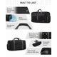 thumbnail image 5 of Bolsa de viaje Gonex de 100 litros con compartimento para zapatos, color negro, 5 of 9