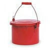 Eagle Mfg Bench Can,1-1/2Gal.,Galvanized Steel,Red B606