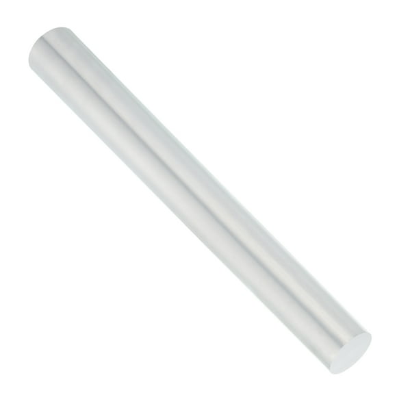 Uxcell 1pcs 1"(25mm) Diámetro 6061 Barras Redondas de Aluminio 10"(250mm) Longitud Barra Sólida de Aluminio para CNC Industrial, Manualidades DIY, Robótica, Plata
