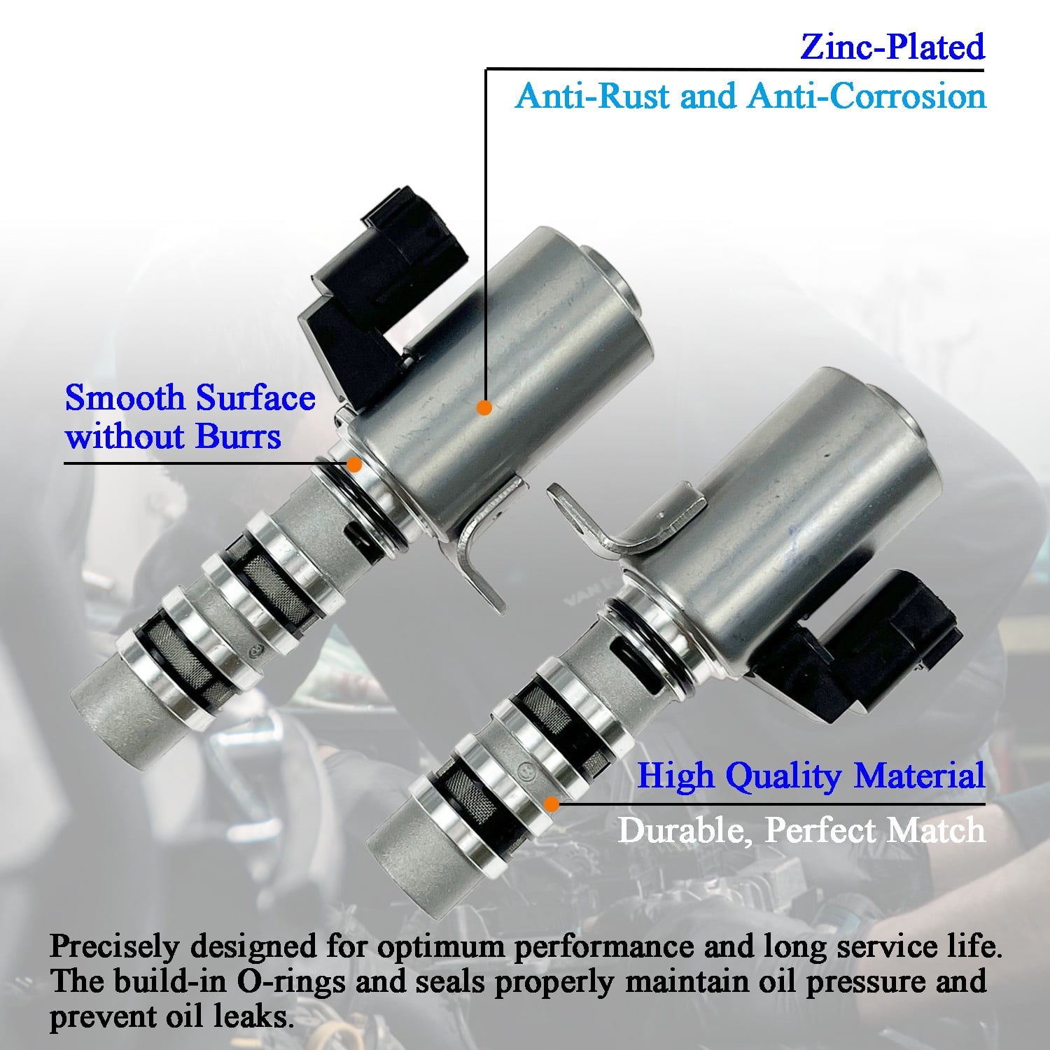 Engine Variable Valve Timing Solenoid VVT Intake Exhaust Camshaft Position Actuator for Nissan Altima 07-14, Murano 09-15, Pathfinder 2013, Maxima 09-14, Infiniti QX60 JX35 3.5L, 23796AU000 23796JA10