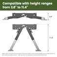 thumbnail image 2 of TABODD Folding Caravan Step Stabilizer Portable RV Ladder Support Camper Trailer Parts  Adjustable Height, 2 of 15