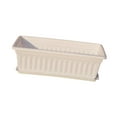 thumbnail image 2 of Maceta de plástico de 17 pulgadas para ventana con flores, ideal para interiores y exteriores, balcones. blanco, 2 of 9