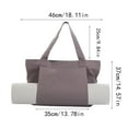 thumbnail image 2 of Yoga Pilates Canvas Handheld Bag - Soft Fabric Tote for Yoga Mat Clothes, Lightweight Durable for Fitness Travel, Portable for Women Men, 2 of 3