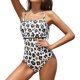 thumbnail image 1 of Traje de baño de una Pieza con Estampado de Leopardoo Monokini para Mujer Blanco Leopardo XL Blanco Leopardo XL Xishao ropa, 1 of 2