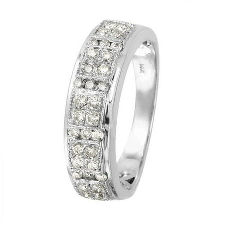 0.5CTW Diamond 14K White Gold Ring