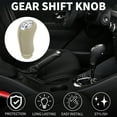 thumbnail image 2 of Unique Bargains Gear Shift Knob 5 Speed Manual Gearbox Stick Shifter Lever Knob for Renault Clio III 05-09 Plastic Beige, 2 of 6
