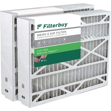 

Filterbuy 20x23x5 MERV 8 Pleated HVAC AC Furnace Air Filters for Bryant Carrier BDP Day & Night and Payne (2-Pack)