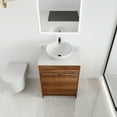 thumbnail image 2 of BNK 24 Inch Freestanding Bathroom Vanity with White Ceramic Sink, Modern Floor Standing Bathroom Vanity Set, Single Bathroom Vanity and Sink Combo, with 2 Doors, 2 of 9