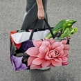 thumbnail image 7 of Fragmented Flowers Foldable Reusable Large Capacity Oxford Cloth Cube Organizer Shopping Bag Basket Organizer, 7 of 7