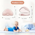 thumbnail image 2 of HLONK 2pcs Translucent Soothing Item Holder Cases with Clip - Durable Plastic Binky Storage Box  Oval Shape with Flip Lid  Light Pink & Blue  Keeps Soothing Items Clean & Accessible  Soot, 2 of 7