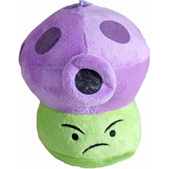 Dupurit 7 Inches Mushroom Plush PVZ Game Stuffed Animals and Purple Spray Mushroom Anime Figure for Birthday, Hallowen Zombies Valentinas, Christmas
