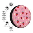 thumbnail image 4 of Kdxio Spare Tire Cover for RV Trailer, Waterproof Wheel Cover,Camper Spare Tire Cover Fit for Rv SUV Truck Travel Trailer 16 inch-Strawberry and Ladybugs, 4 of 8