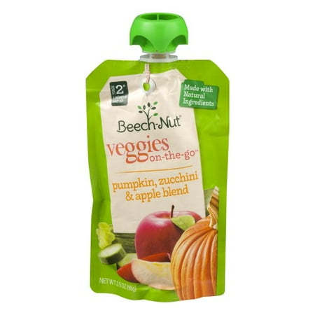 - Beech Nut On-the-Go, Pumpkin, Zucchini & Apple Blend, 3.5 Oz