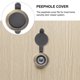 thumbnail image 3 of Peephole Cover Copper Door Peephole Cover Decorative Home Office Hotel Rust-Resistant Wear-Resistant 2Pcs, 3 of 4