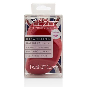 Tangle Teezer Thick & Curly Detangling Hair Brush # Salsa Red (for Thick, Wavy And Afro Hair)