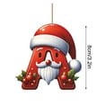 thumbnail image 3 of Harlier Christmas Tree Decoration Pendant, Personalized Christmas 26 Initial Letter Ornaments, Red Ornaments for Christmas Tree Indoor Christmas Decorations Christmas Xmas Gifts for Kids, 3 of 9