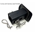 thumbnail image 2 of Everhitch Usa Black Metal Flag Hitch Cover With Stainless Steel Pin Bolt (Fits 2"" Receiver), 2 of 4
