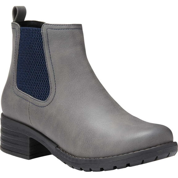 Women's Eastland Jasmine Chelsea Boot Grey Polyurethane 6 M