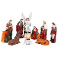 thumbnail image 2 of Juego de 11 figuras de belén de Navidad Macarena estatuas de pesebre 4 cm a 10 cm, 2 of 8