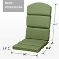 thumbnail image 2 of Aoodor Outdoor Adirondack Chair Cushions Set of 2, Water Resistant High Back Patio Rocking Chair Cushion, 2 of 7