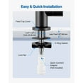 thumbnail image 5 of VEVOR Stainless Steel Faucet, Lead-Free Water Purifier Faucets, Reverse Osmosis Faucet with Solid Brass Valve, High Arch Drinking Water Faucets For Kitchen Sink, Bar Counter, Cafe Shop, Matte Black, 5 of 9
