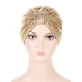 thumbnail image 4 of Odeerbi Headwrap for Women 2024 Solid India Muslim Ruffle Chemo Hat Headband Turbans Beanie Cap Gold, 4 of 5