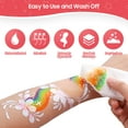 thumbnail image 3 of Kit de pintura facial Pintada 42 colores para niños con plantillas y pincel, 3 of 7