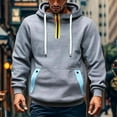 thumbnail image 5 of Awdenio Men's Sweatshirts Hoodies Pullover Solid Fleece Long Sleeve Sweatshirt Tops with Pocket, 5 of 6