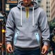 thumbnail image 5 of pstuiky Camisas para hombre de manga larga, Sudadera deportiva de manga larga con capucha y bolsillos múltiples para hombre, estilo cargo, informal, para entrenamiento top de hombre l, 5 of 6