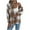 Khaki, variant on Hueook Barn Jackets for Women Women Coat Women‘s Casual Oversize Fall/Winter Plaid Lapel Long Sleeve Coat Outwear Jackets Green M
