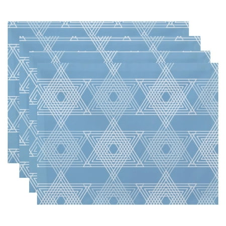 

Simply Daisy 18 x 14 Star Light Geometric Print Placemat