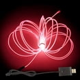 thumbnail image 1 of SIABC-EL Wire Red, 32.8ft/10m USB 5V Adapter Neon Lights Strip 360�� Cuttable Glowing Rope Lights for Parties, Halloween, DIY Decoration, 1 of 4