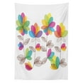 thumbnail image 3 of Ambesonne Floral Tablecloth Rectangular Table Cover, Colored Blooming Flowers, 60"x90", Multicolor, 3 of 4