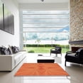thumbnail image 6 of Ahgly Company Indoor Square Patterned Neon Orange Area Rugs, 4' Square, 6 of 6