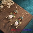 thumbnail image 2 of K-KED White Jade Donut Earrings Women 925 Silver Natural Luxury Accessories Jewelry, 2 of 5