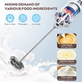 thumbnail image 2 of Miangastore Electric Milk Frother Handheld Whisk Rechargeable Foam Maker 3-Speed Automatic Egg Beater Coffee Matcha Mixer, 2 of 8