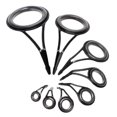 thumbnail image 1 of Juego de 8 guías para cañas de pescar, puntas de pesca de 5-18 mm de diámetro, kit de reparación de cañas, anillas para línea, juego de anillas para anzuelos y marco., 1 of 5
