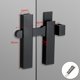 thumbnail image 5 of Gate Latch Matte Reliable 180 Degree Door 82x82mm High Quality Material, 5 of 5