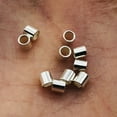 thumbnail image 2 of Hand Made Sterling Silver Crimp Beads | 2x2mm | 10 Beads |, 2 of 9