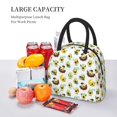 thumbnail image 5 of Rocae Funny Avocado In Mexican Clothes for Leakproof Lunch Box for Adults, Wide Opening Lunch Tote Bag, Reusable Lunch Cooler Bag, 5 of 6