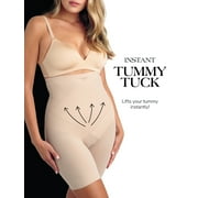Cupid Women's Tummy Tuck Extra Firm Control Shapewear, Open-Bust Boy Short Shaping Bodysuit, Sizes M-4XL