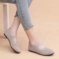 thumbnail image 2 of Amzcrzy Zapatos de mujer,Zapatos de mujer,Zapatillas de mujer, Zapatos de tela para mujer, zapatos de madre, zapatos de trabajo negros de suela plana transpirables, zapatos de suela suave, cómodos, d, 2 of 5