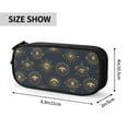 thumbnail image 4 of TEQUAN Large Capacity Pencil Case, Gold Evil Talisman Eyes Pattern Pencil Pouch 2 Compartments Pencil Bag (Black), 4 of 7