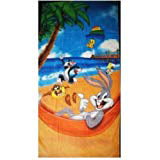Looney Tunes Tweety Bird on Tropical Beach Towel