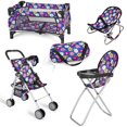thumbnail image 1 of Set de juego Baby Doll Flash n Color, diseño floral, 4 piezas, 1 of 7
