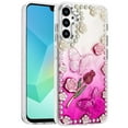 thumbnail image 2 of For Samsung A16 5G Pearls Epoxy Glitter Ornaments Design Chrome Edged Case - 7, 2 of 3