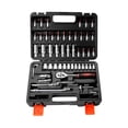 thumbnail image 1 of Amdohai 53-Piece 1/4 Socket Set for Home Car Automobile Bike Mechanic Projects Repair Household Garage Trunk with Plastic Toolbox Storage Case, 1 of 7