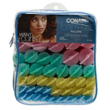 Conair Styling Foam Rollers Assorted Sizes 48 Count Walmart Com